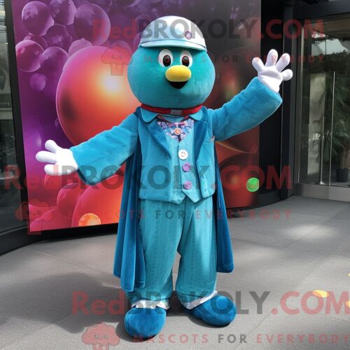 Personnage Mascotte Redbrokoly D Un Merle Habillé D Un Débardeur Et D Écharpes