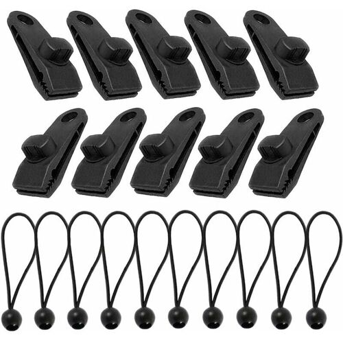 10 Sets Pince Pour Bache, Attache Bache, Pinces De Tente, Tendeur Bache Piscine, Tente Pince, Tendeur Bache Parfait Pour Tendre Une Bache, Tentes, Auvents, Bannieres Goodnice