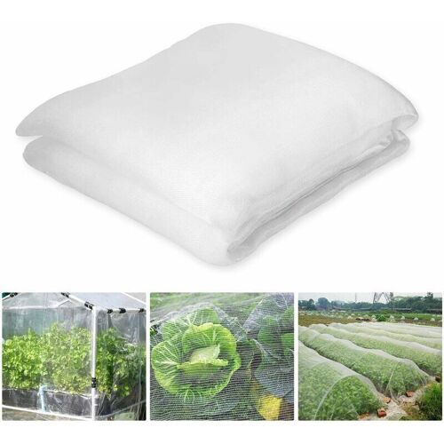 Blanc Filet Anti Insecte Potager 3 X 10 M, Filet Protection Potager, Filet Jardin Convient Pour Protection Plantes Fleurs Legumes Fruits Goodnice