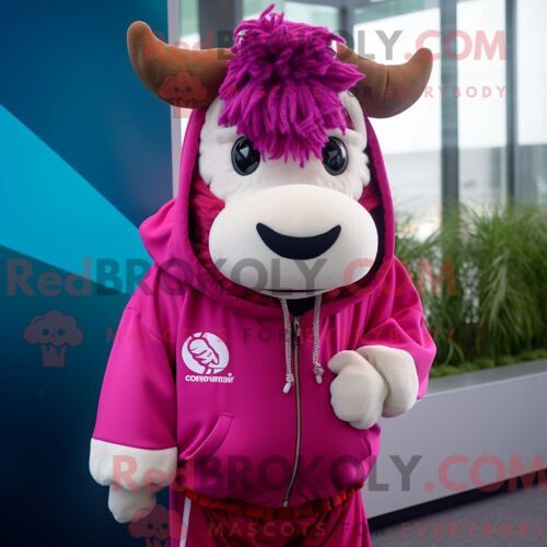 Mascotte Redbrokoly De Minotaure Noir Costume De Personnage Habillé Avec Une Jupe-Culotte Et Des Colliers