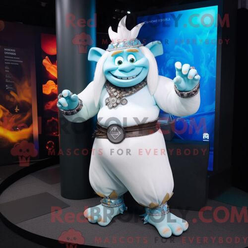 Personnage Mascotte Redbrokoly D Un Commando Bleu Sarcelle Habillé D Une Veste De Moto Et D Épingles À Cravate