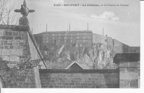 Belfort - Le Château , Vu De L'avenue De L'arsenal - Tbe - Ref 061246