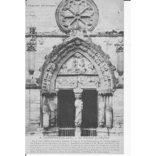 Longpont - Le Portail De L'église - Tbe - Ref 061236