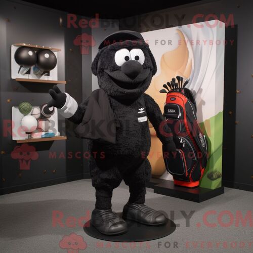 Personnage Mascotte Redbrokoly D Un Ballon De Pétanque Bleu Habillé D Un Imperméable Et De Pinces À Chaussures