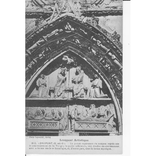 Longpont - La Partie Supérieure Du Tympan - Tbe - Ref 061235