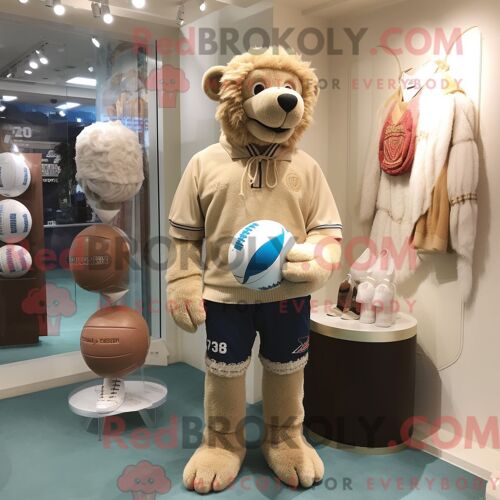 Personnage Mascotte Redbrokoly D Une Montre-Bracelet Orange Habillée D Une Chemise En Flanelle Et D Épingles À Cravate