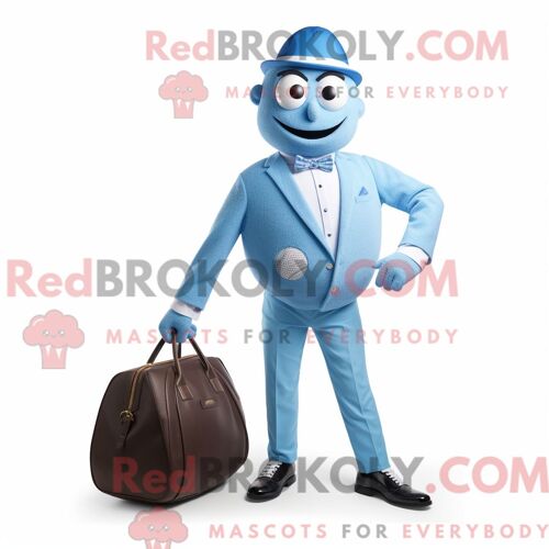 Personnage Mascotte Redbrokoly D Un Avocat Vert Habillé D Une Veste De Costume Et De Cravates