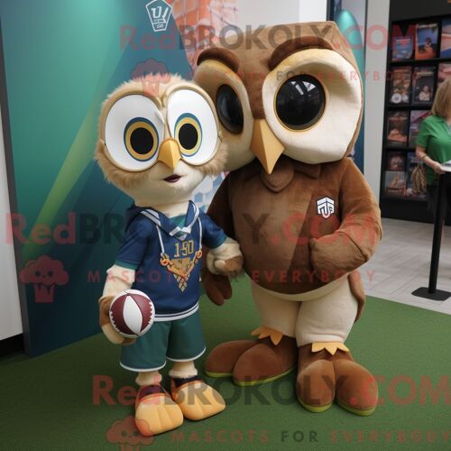 Personnage Mascotte Redbrokoly D Un Oiseau Dodo Doré Habillé D Une Chemise Henley Et De Mitaines