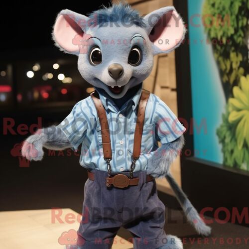 Personnage Mascotte Redbrokoly D Un Gant De Baseball Lavande Habillé D Un Manteau Et De Lacets De Chaussures