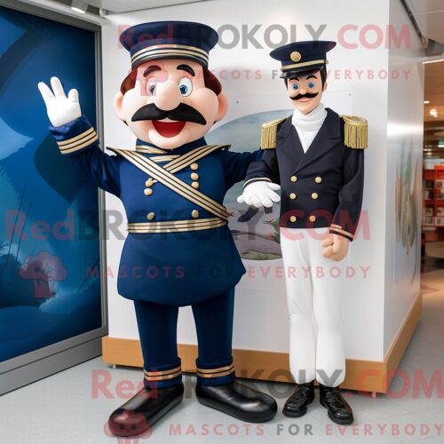 Costume Mascotte Redbrokoly D Aigle Bleu Personnage Habillé Avec Un Body Et Des Casquettes