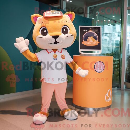 Personnage Mascotte Redbrokoly D Un Chocolat À La Crème Habillé D Un Sweat Et D Épingles À Cheveux