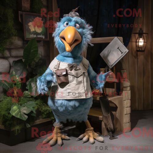 Personnage Mascotte Redbrokoly D Un Elfe Rouge Habillé D Un Jeans Flare Et De Broches