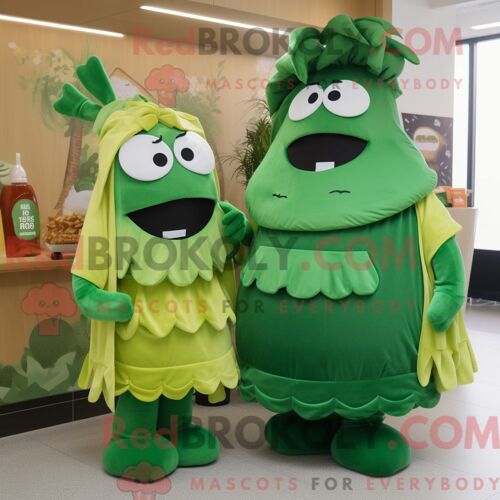 Costume De Mascotte Redbrokoly D Olive Mare Habillé D Un Manteau Et De Bracelets De Cheville