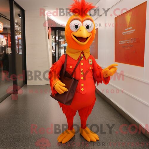 Costume De Mascotte Redbrokoly De Pâtes Au Pesto Turquoise Personnage Habillé Avec Une Robe Midi Et Des Bagues