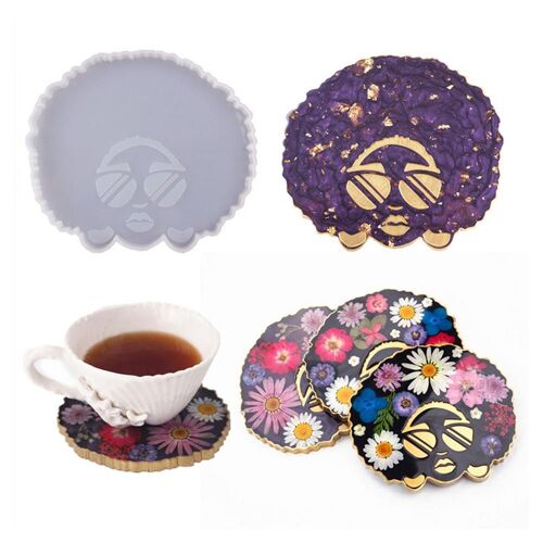 Moule En Résine De Cristal De Bricolage, Sous-Verre Irrégulier, Tête De Torsion Vpn, Lunettes, Tasse À Café Pour Fille, Coussin, Moule Miroir, Livraison Directe