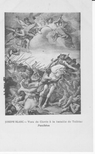 Joseph Blanc , Voeu De Clovis À La Bataille De Tolbiac. - Carte Précurseur - 1er Choix - Ref 061 200