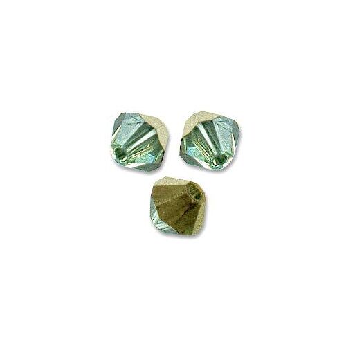 15 Perles Toupies Cristal Swarovski 4mm Coloris  Cchrysolite Dorado