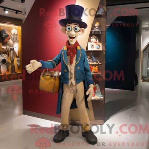 Personnage Mascotte Redbrokoly D Un Lémurien Jaune Citron Habillé D Un T-Shirt À Manches Longues Et De Sacs À Main