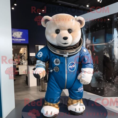 Costume De Mascotte Redbrokoly D Astronaute De La Marine Personnage Habillé D Un Pull Et De Sacs À Main