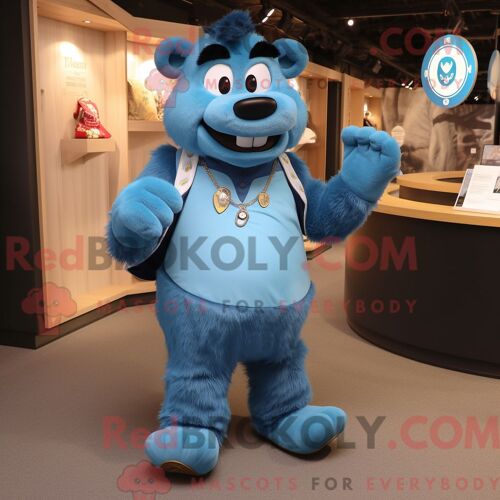 Costume De Mascotte Redbrokoly De Chou-Fleur Marron Habillé Avec Une Robe Taille Empire Et Des Casquettes