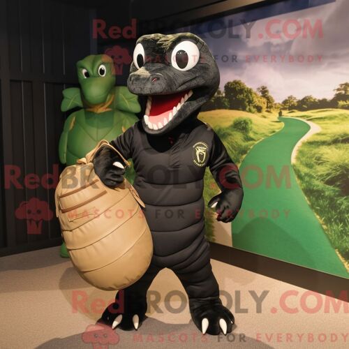 Personnage Mascotte Redbrokoly D Okapi Lavande Habillé D Un Débardeur Et De Pochettes