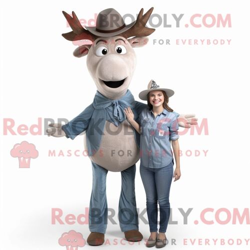 Personnage Mascotte Redbrokoly D Un Mort-Vivant Bronzé Habillé D Un Sweat Et De Lunettes