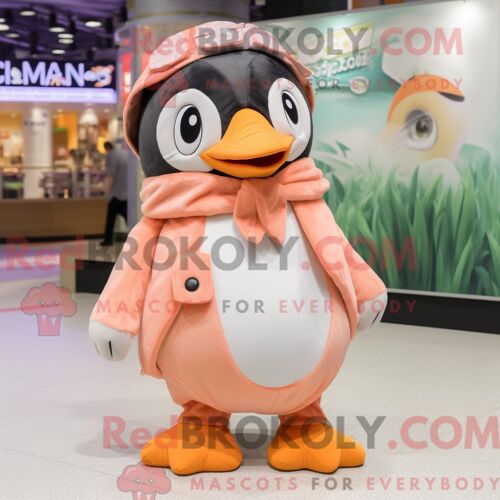 Personnage Mascotte Redbrokoly D Un Chameau Magenta Habillé D Une Robe Taille Empire Et De Colliers