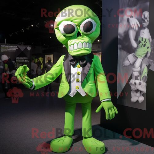 Personnage Mascotte Redbrokoly D Une Courge Rouge Habillée D Une Robe Droite Et D Épinglettes