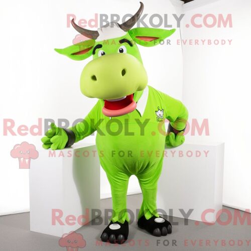 Personnage Mascotte Redbrokoly D Un Loup-Garou Doré Habillé D Une Chemise En Flanelle Et De Cravates