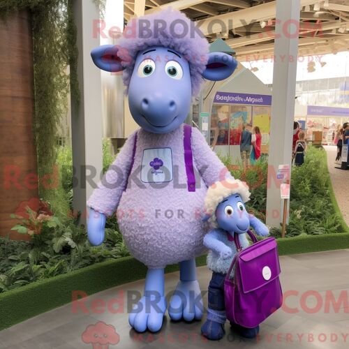 Personnage Mascotte Redbrokoly D Un Lama Doré Habillé D Une Chemise En Chambray Et De Boucles D Oreilles