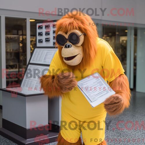 Personnage Mascotte Redbrokoly D Une Lettre D Amour Verte Habillée D Une Chemise En Chambray Et De Bérets