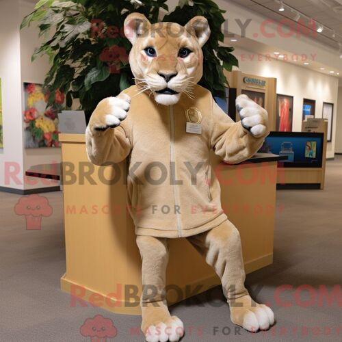 Costume Mascotte Redbrokoly De Mandarin Orange Habillé D Une Veste En Cuir Et De Pinces À Chaussures
