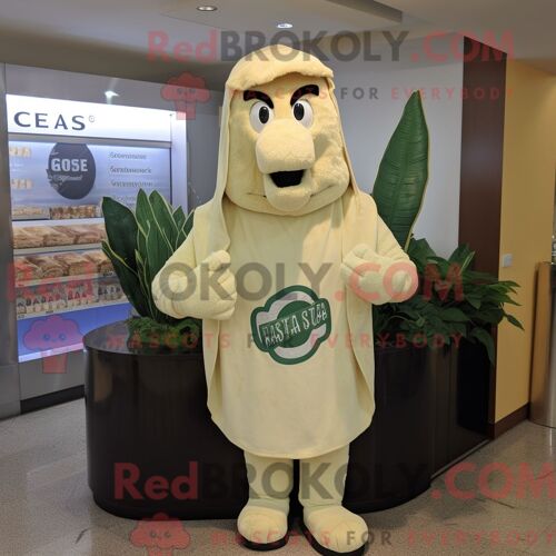 Costume Mascotte Redbrokoly De Boule De Pétanque Grise Personnage Habillé D Une Chemise En Flanelle Et De Sacs Besaces