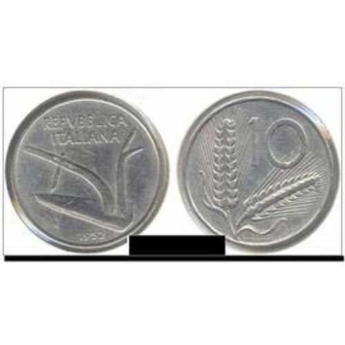 Lot De 9 Pièces De 10 Lires Italie Années 50