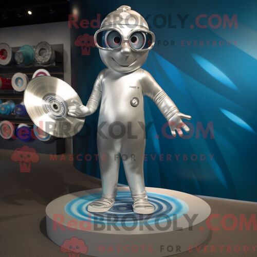 Costume De Mascotte Redbrokoly Silver Plate Spinner Habillé Avec Un Maillot De Bain Et Des Boutons De Manchette