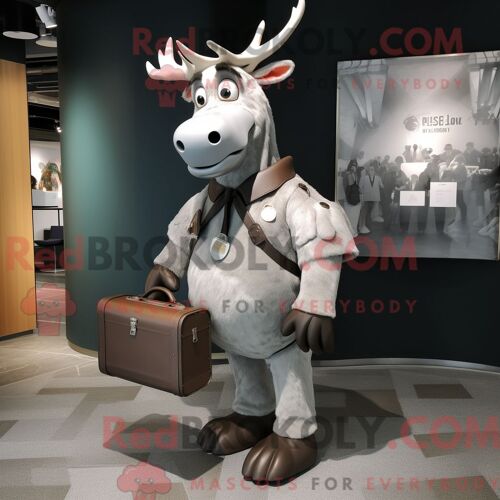 Costume De Mascotte Redbrokoly De Magicien De Lavande Habillé Avec Une Jupe Longue Et Des Foulards