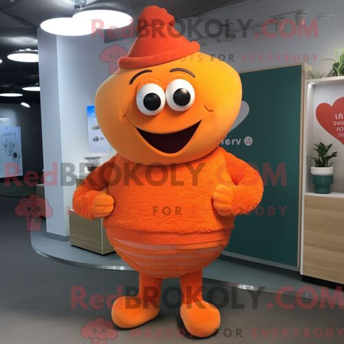 Costume De Mascotte Redbrokoly De Panda Roux Jaune Habillé D Une Combinaison Et De Porte-Clés