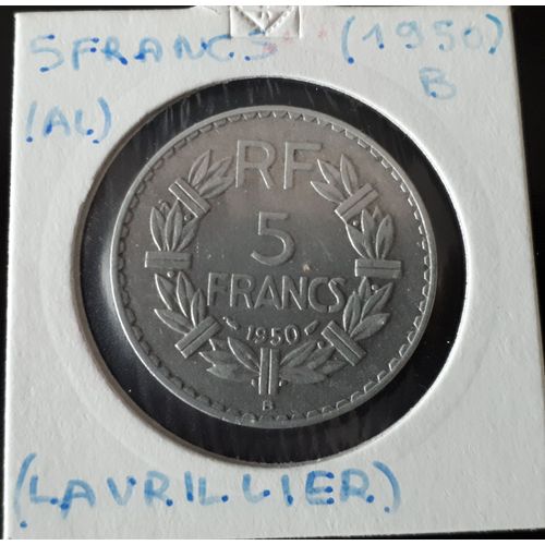 5 Francs Lavrillier, Aluminium 1950 B