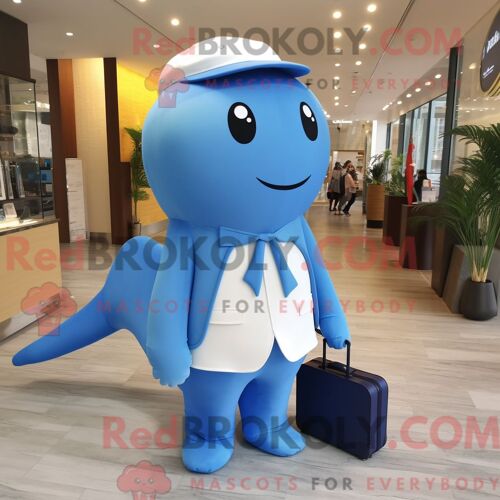 Costume De Mascotte Redbrokoly De Hibou Blanc Habillé D Un Sweat-Shirt Et D Une Épinglette