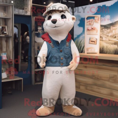 Personnage De Costume De Mascotte Redbrokoly De Gant De Baseball Jaune Habillé Avec Une Veste De Costume Et Des Bretelles