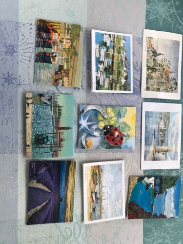 9 Petits Calendriers De Poche - Peintures Paysages - Le Jardin, Médium, Pressing, 1994, 1996, 2003, 2005, 2007, 2012, 2015 Et 2018