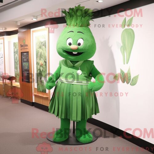 Costume Mascotte Redbrokoly De Cupcake Noir Personnage Habillé Avec Une Robe De Cocktail Et Des Bretelles