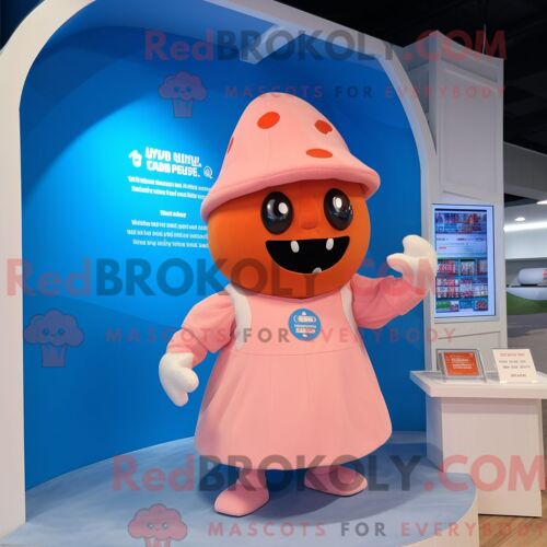 Costume Mascotte Redbrokoly De Peach Doctor Personnage Habillé Avec Un Maillot De Bain Une Pièce Et Des Mitaines