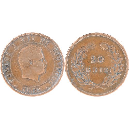 Portugal - 1892 - 20 Reis - Carlos I - 21-048