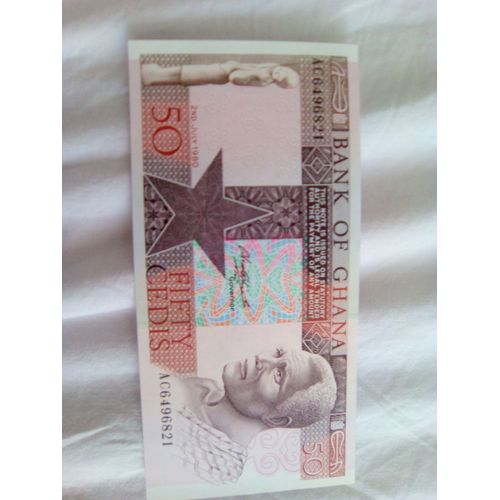 Billet 50 Fifty Cedis Ghana 1980