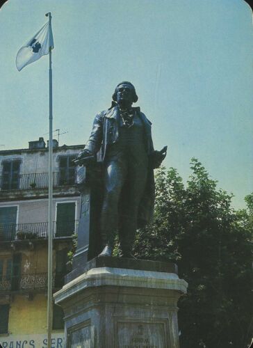 Carte Postale De Corte (Corse) Statue De Pascal Paoli (Réf.515)