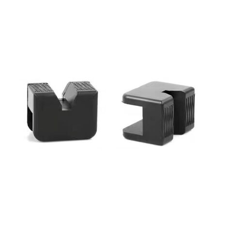 Adaptateur de Rail antidérapant, coussin en caoutchouc, Support d'outil Le noir
