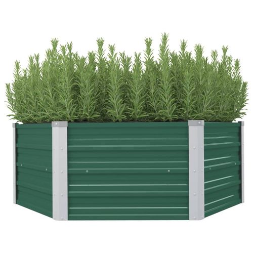 Jardinière 129 X 129 X 46 Cm Cm Acier Galvanisé Vert