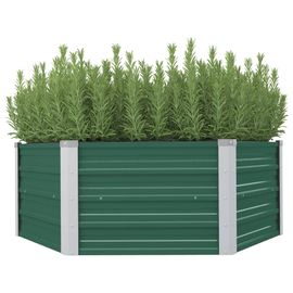 Jardinière 129 X 129 X 46 Cm Cm Acier Galvanisé Vert