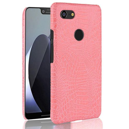 Classique Élégant Étui Pour Google Pixel 3 Housse De Protection Anti Éraflure Mode Classique D'alligator Compatibilité - Couleur Rose